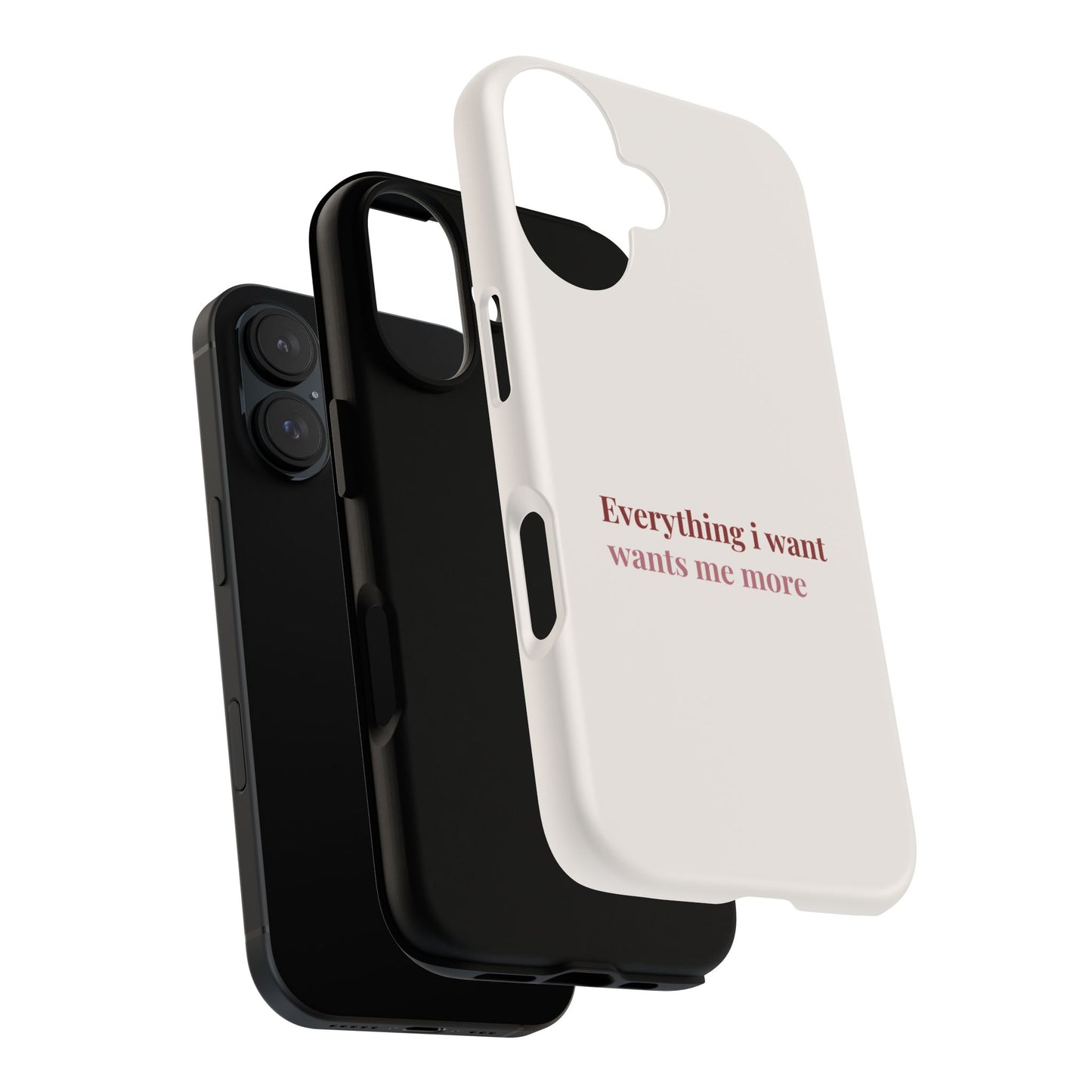 Everything I Want Wants Me More Phone Case — Manifestation Phone Case iPhone & Samsung | Cherry on Top