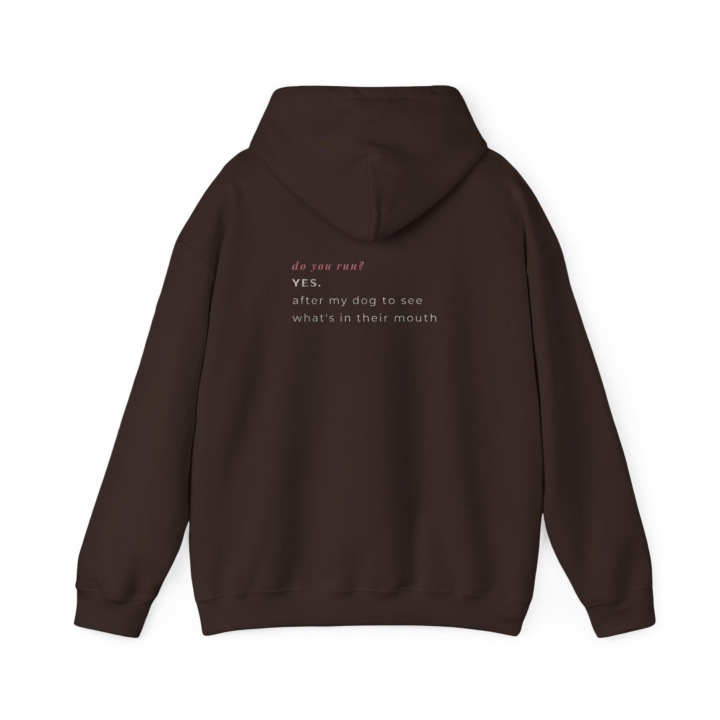 Do You Run Yes After My Dog Hoodie — Funny Dog Mom Oversized Hoodie | Cherry on Top