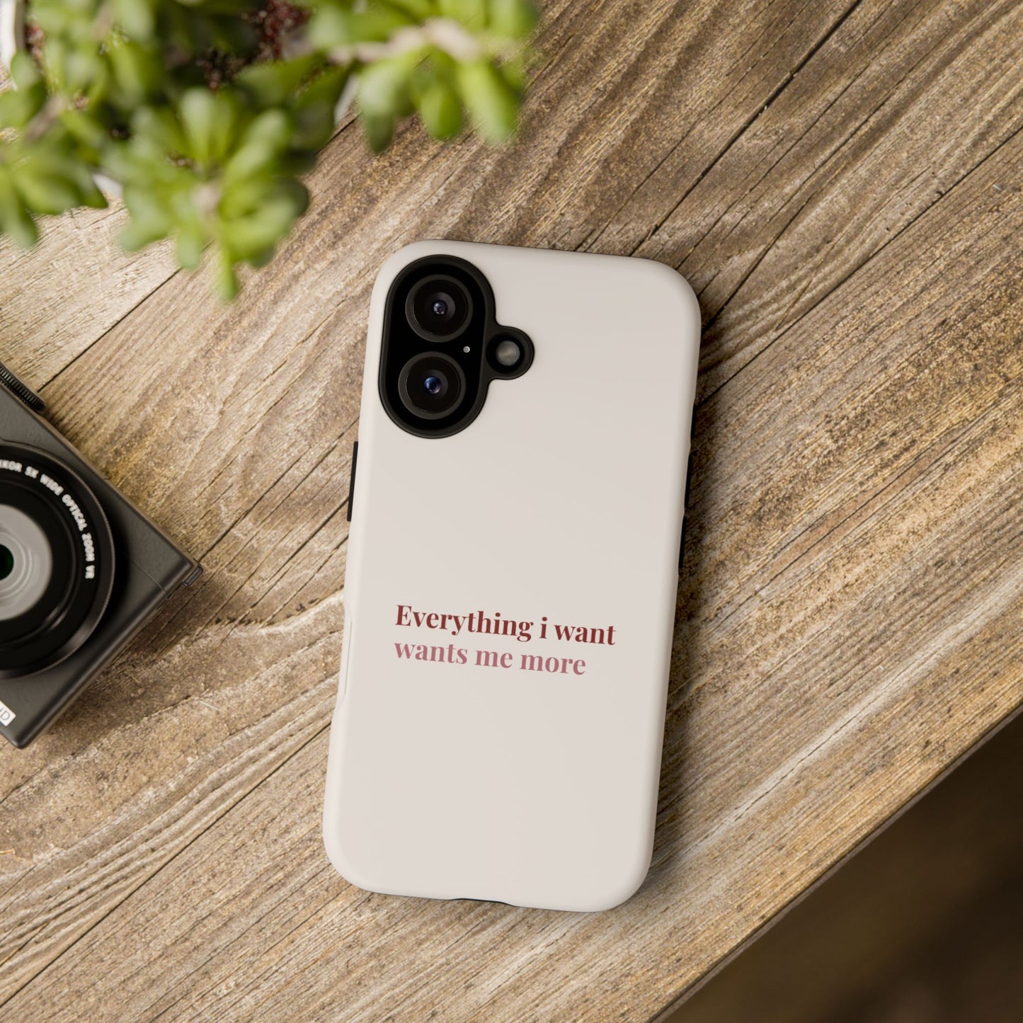 Everything I Want Wants Me More Phone Case — Manifestation Phone Case iPhone & Samsung | Cherry on Top