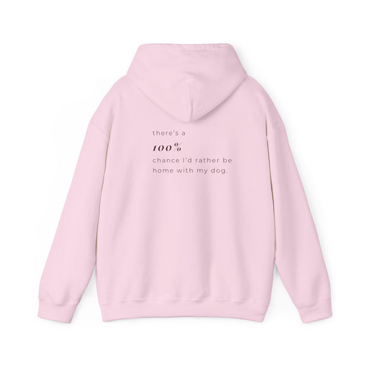 Pink aesthetic hoodie with text probably thinking about my dog
