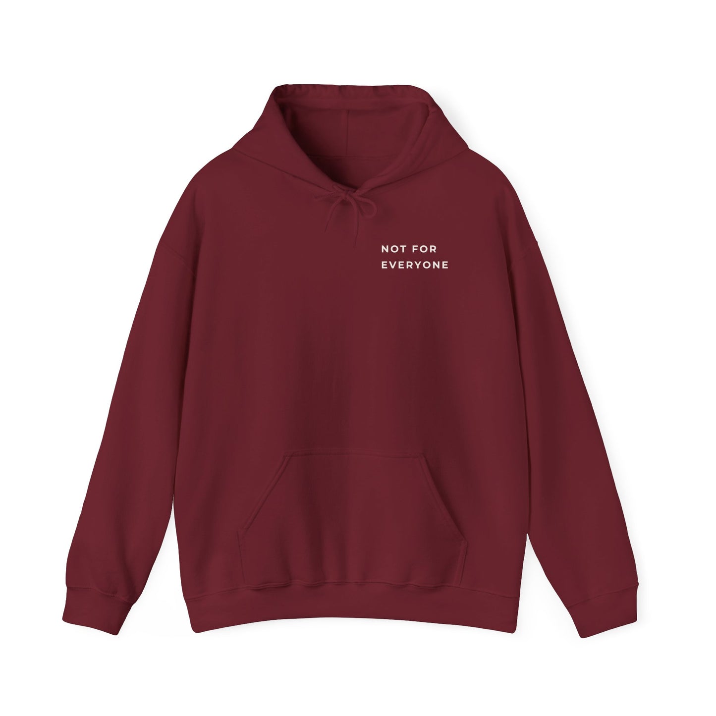 Empowerment hoodie back design with text that's the fucking point