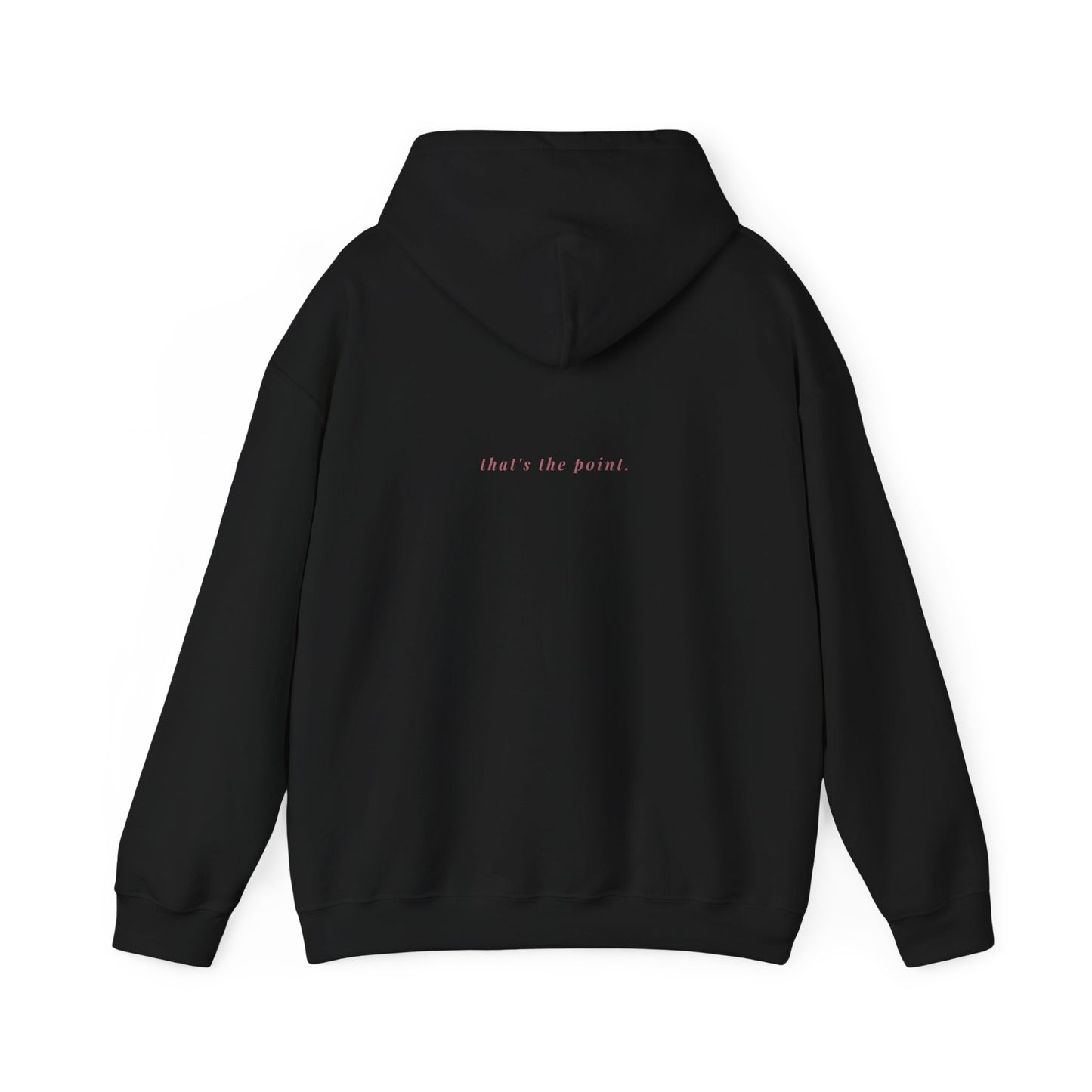 Woman wearing black dark feminine aesthetic hoodie