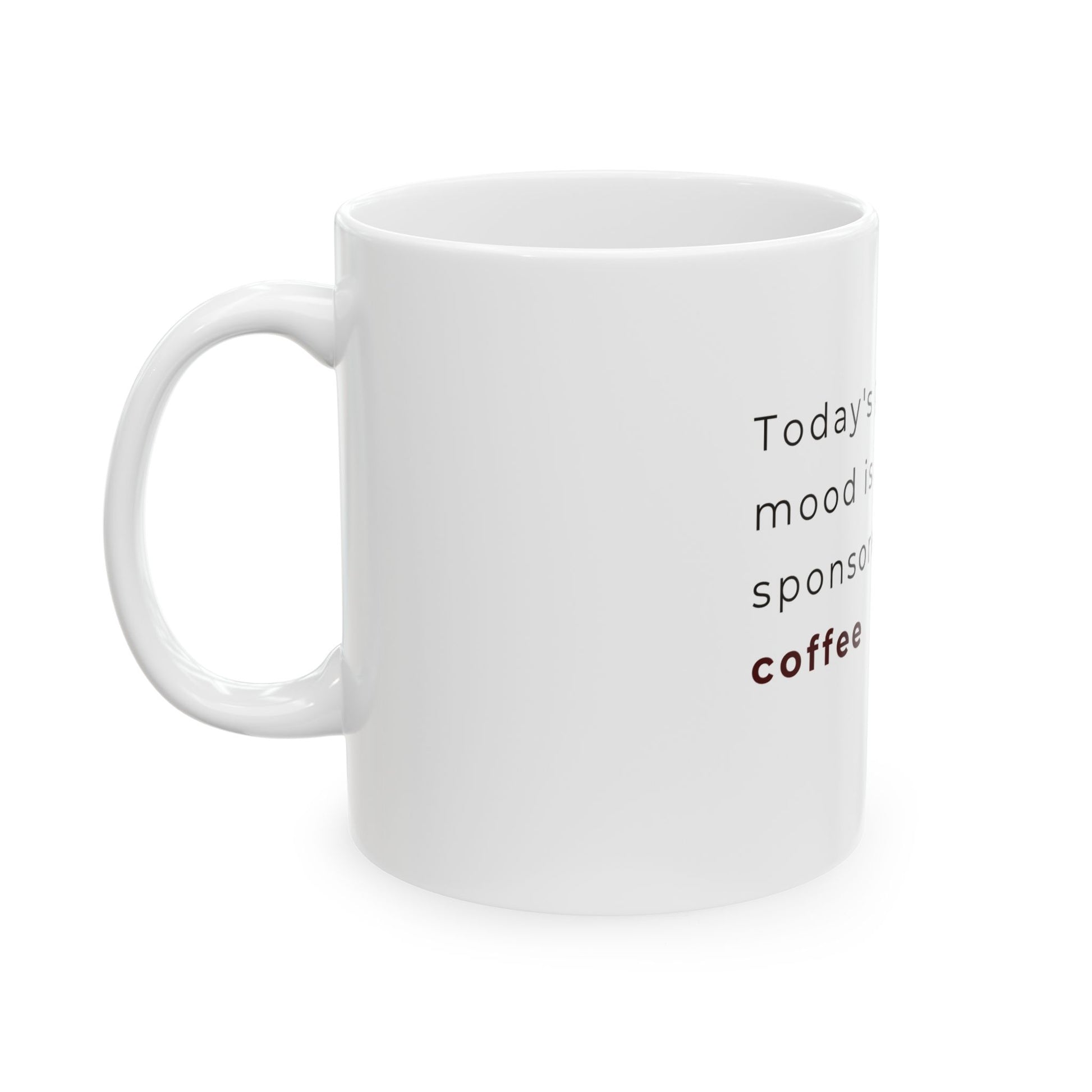 Coffee addict mug with coffee bean graphic 11oz