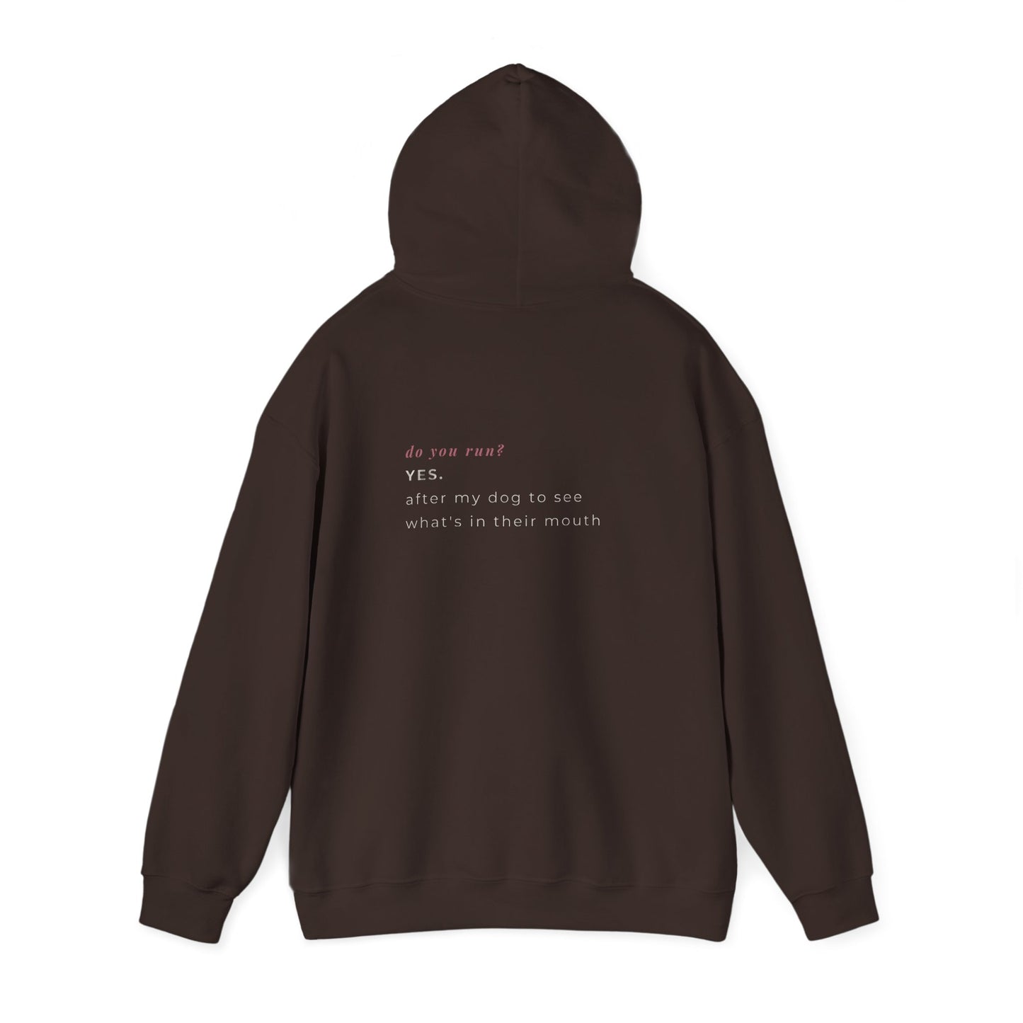 Do You Run Yes After My Dog Hoodie — Funny Dog Mom Oversized Hoodie | Cherry on Top