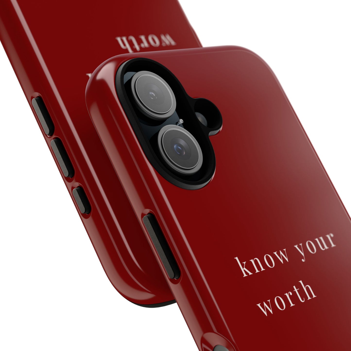 Know Your Worth Then Add Tax Phone Case — iPhone & Samsung | Cherry on Top